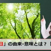 森林の日（もりの日）のアイキャッチ画像